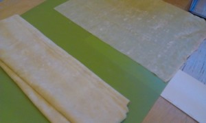 Filo pastry sheets